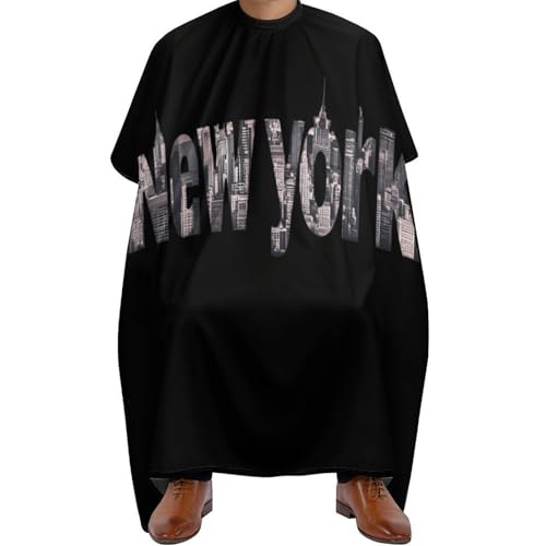 Capa de barbería y delantal impermeable para peluquería de corte unisex