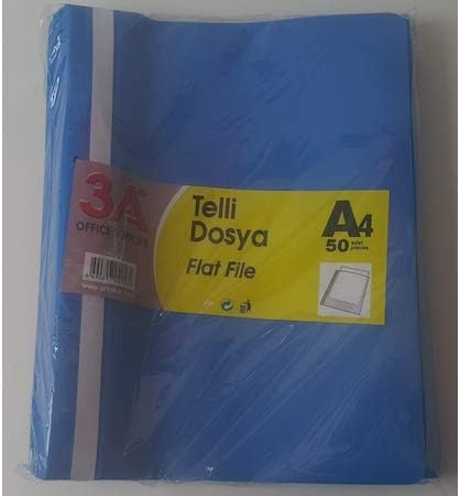 3A TELLİ DOSYA MAVİ 50 Lİ