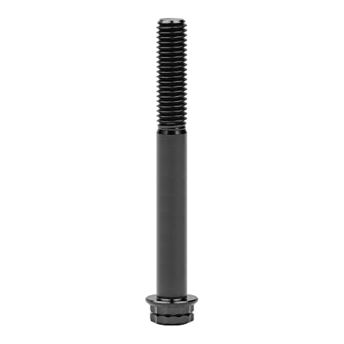 Image of Titanium Flange 12 Point Head M8 x15 20 25 30 35 40 45 50 55 60 65mm Screw Bolt Pack of 4 (M8x65mm, Black)