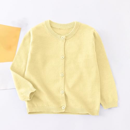 School Uniform for Girls Sweaters Long Sleeve Crewneck Fall Cardigan Trendy Button up Knitted Sweater Kids Clothes2