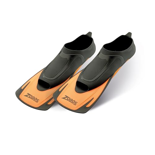 Zoggs Adult Unisex Swim Energy Training Fins, Mesh Bag (Orange), EU 44 - 45 / UK 9-10