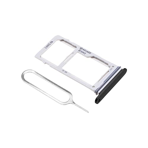 eMagTech Soporte de bandeja de ranura para tarjeta SIM doble de repuesto con pin de expulsión abierto de metal compatible con Samsung Galaxy S9/S9 Plus SM G960F SM G960 SM G960F SM G960U SM G960W