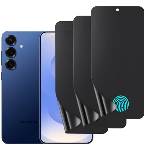 Film protection hydrogel anti-espion mat pour Galaxy S24+ S25+ sensible aux empreintes