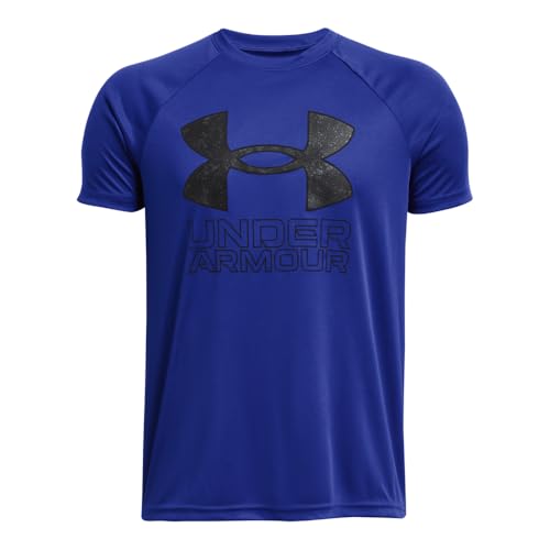 Image of Under Armour Boys' Tech Hybrid Printed Fill Short-Sleeve T-Shirt