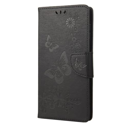 Étui à rabat noir avec support vidéo pour Xiaomi Redmi Note 11S et Note 11