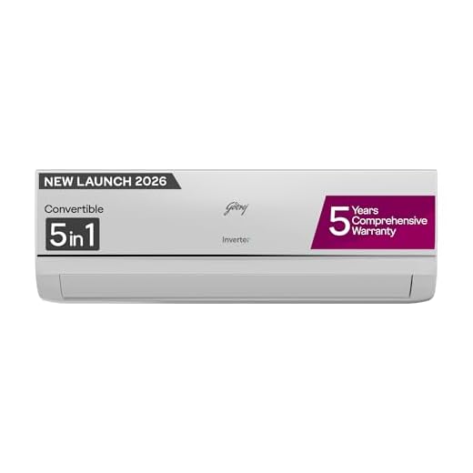 Godrej 1 Ton 3 Star,New star rated, Inverter Split AC, 5-in-1 Convertible Cooling, AI Powered, Self Clean, Copper Condenser, AC with Air Filter Air Conditioner (AC 1T EC HIC 12Y3TH CA, White)