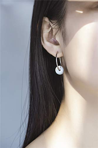 Boucles d'oreilles double rondes argent 925, le cadeau idéal pour elle