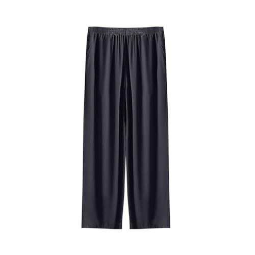 Mens Pajama Pants,Comfy Lounge Pants with Pockets Sleepwear for Men Loose Elastic Waist Long SweatPants Solid Pajamas