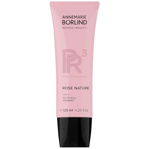 ANNEMARIE BÖRLIND ROSE NATURE SYSTEM DIGITAL DE-STRESS Oil-to-Milk-Cleanser (125 ml) - Löst Verunreinigungen, Gegen Frühzeitige Digital- und Stressbedingte Hautalterung, Vegan