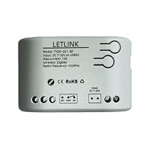 1 Channel ZigBee Smart Switch,Adjustable Selflock and Momentary Working Mode,Works with Smart Life/Tuya Zigbee Gateway, White Micro USB 5V/DC 7-32V