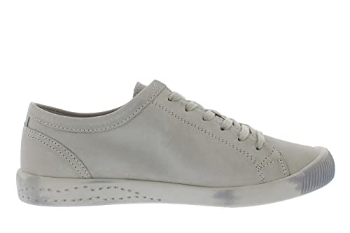 Softinos Damen Sneakers, Frauen,Low-Top Sneaker,lose Einlage,Sportschuhe,Freizeitschuhe,Turnschuhe,Laufschuhe,Freizeit,Grau (Light Grey),39 EU / 6 UK