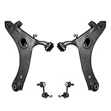 TRQ Front Suspension Kit Control Arm with Ball Joint Sway Bar Stabilizer Link Compatible with 2009-2013 Subaru Forester 2011-2014 Impreza
