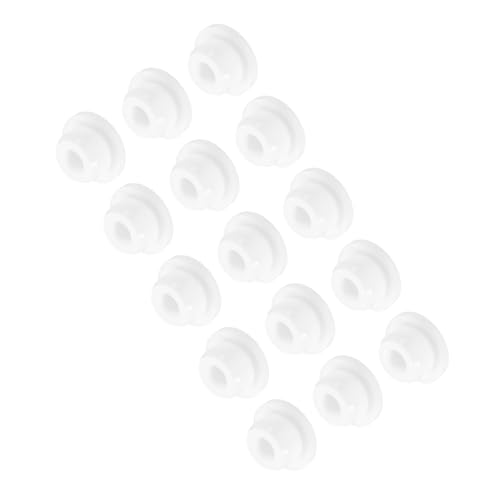 Image of MECCANIXITY 15pcs T-Shaped Silicone Plugs 20mm 3 /4 Inch Dia Snap in Plug Hole Seal Cover Round Rubber Stopper for Kitchen Rubber Bulkheads Waterproof Sealing Plugs White