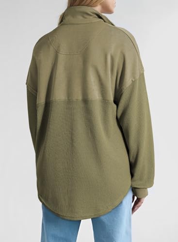 Image of SHEWIN Women Fall Sweatshirt Casual Half Zip Pullover Fall Top 2026 Clothes