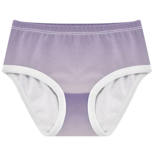 Joisal Pattern Girls Underwear Toddlers 2t Cotton Girl Panties Cute Violet Linen Gradient Ombre Briefs Kids Undies