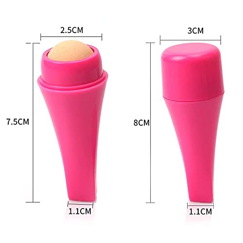 QNEEK OilAbsorbing Volcanic Stone Face Roller, Reusable Facial