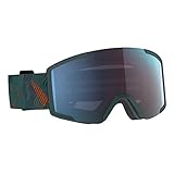 Scott Shield Goggle Blau, Skibrille, Größe One Size - Farbe Black - Enhancer Blue Chrome
