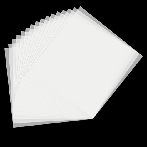 16 Pack 7.5mil Mylar Sheet 12 X 12 Inch Translucent Blank Stencil Paper for Cricut Crafts Laser Cutting Stencil Sheets Used for Making Letter Stencils Flower Stencils Star Wall Stencil