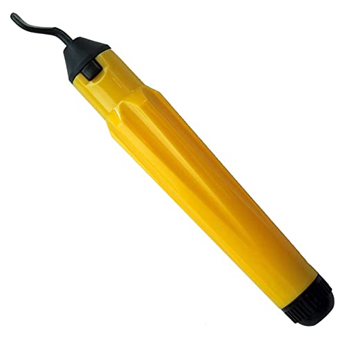 Image of AASONS Heavy Duty Deburring Tool Ideal For The Removal Of Burrs On Wood, Plastic, PVC, Copper, Aluminium, Mild Steel & Stainless Steel, Metal & Non-Metal Tubing Or Pipes (Yellow Handle)