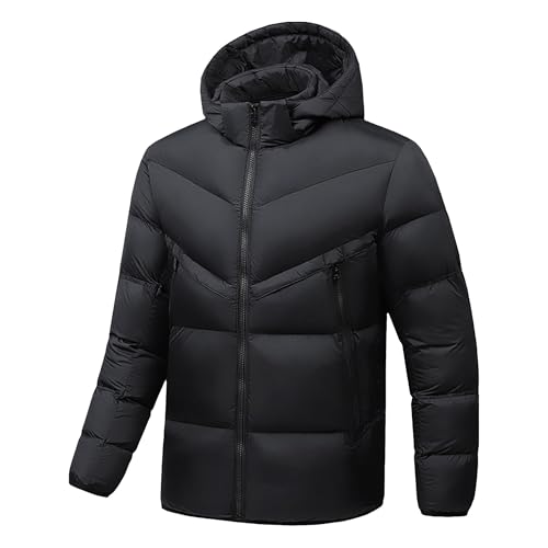 Veste matelassée à capuche homme aux finitions soignées de mi-saison