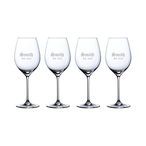 Waterford-Marquis-Personalized-Moments-196oz-Red-Wine-Glasses-Set-of-4-Custom-Engraved-Crystal-Wine-Glasses-for-Merlot-Cabernet-Bordeaux-and-More Waterford Marquis Personalized Moments 196oz Red Wine Glasses Set of 4 Custom Engraved Crystal Wine Glasses for Merlot Cabernet Bordeaux and More