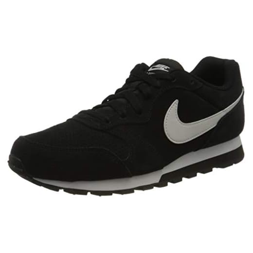 Nike Män Md Runner 2 Suede löparskor, Svart platina nyans svart - 40 EU