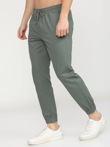 Image of Highlander Men's Cargo Jogger Trousers | Perfect for Casual Outings,Travel & Work Wear with Utility Pockets