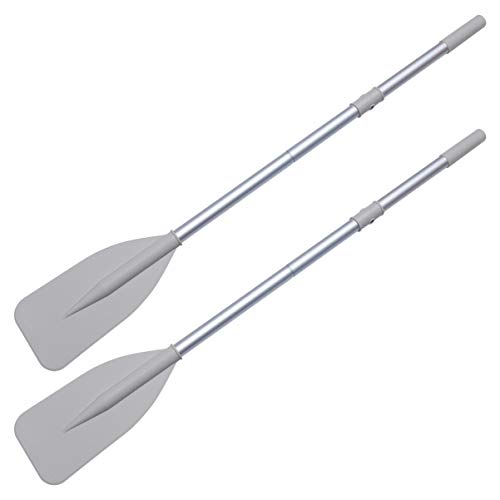 BESPORTBLE 1pair Kayak Detachable for Canoes and Boats Lightweight Aluminum Alloy Design Portable Grey Paddles for and Outdoor Water Sports
