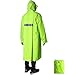 ANYOO Imperméable À l'eau Poncho Réutilisable Ripstop Respirant Multi-Usage Imperméable pour Hommes Femmes avec Capot Bâche Abreuvoir Sol Idéal pour Camping Randonnée Pêche - Vert - Taille Unique