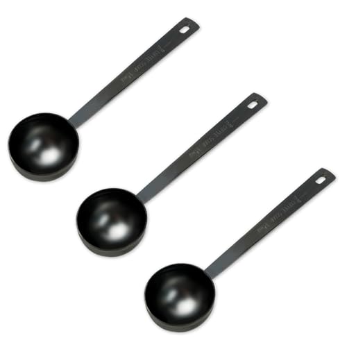 FHDUSRYO 3Pcs Coffee Measuring Scoop Spoons, Stainless Steel Coffee Scoop