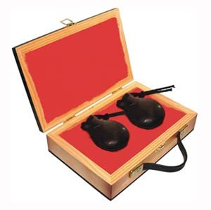 Estuche castañuelas de madera