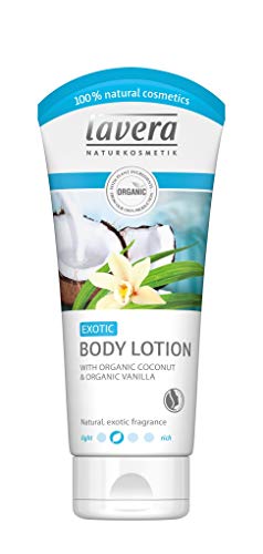 lavera Exotic Body Lotion: Moisturizing Cream with Organic Coconut & Vanilla Extracts for an irresistibly soft feeling – Light Formula for normal & dry skin – 6.7 Oz