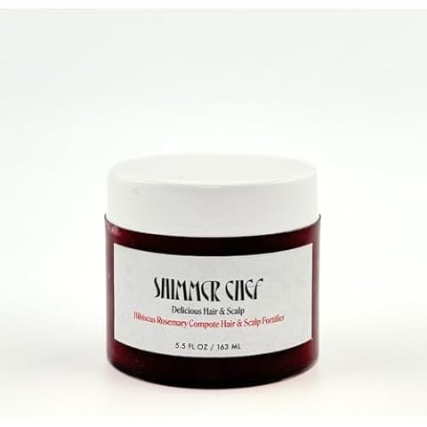 Shimmer Chef Hibiscus Rosemary Compote Hair & Scalp Fortifier | Superfood Infused Formula | Conditions, Strengthens, Promotes Growth | Balances Scalp Microbiome for Healthy Hair & Scalp Cover