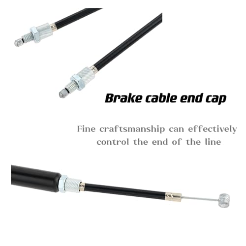 Kit BMX Bicycle Brake Line Set Cable Wire,BMX Bike Gyro Brake Cables,Rear (Upper + Lower) with Spinner Rotor for Bike Part Replacement - Image 2