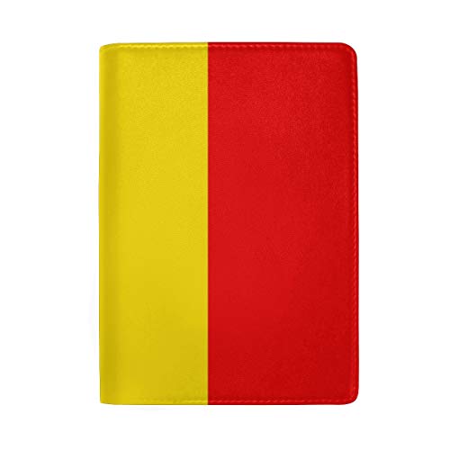 Preisvergleich Produktbild Reisepasshülle aus Leder, Motiv: Flagge Belgien
