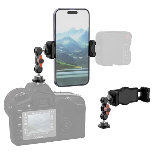 Cabezal esférico multifunción SOH Cool con soporte de clip para teléfono y monitor de cámara