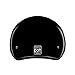 Daytona HELMETS Motorcycle Half Helmet Skull Cap- Hi-Gloss Black 100% DOT Approved