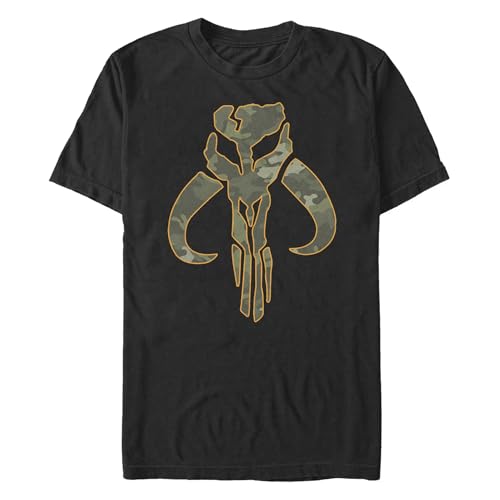 T-Shirt Star Wars Camo Mando Homme Haut Manga Geek Imprimé