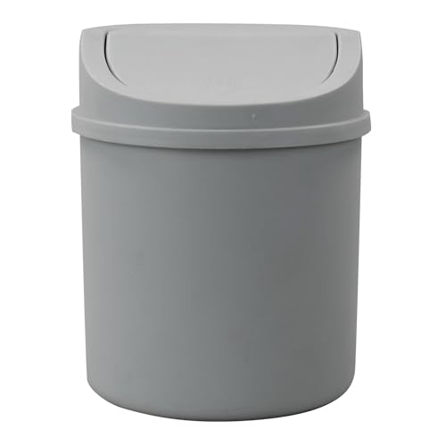 Caneca plástica pequeña de 0.7 galones con tapa abatible