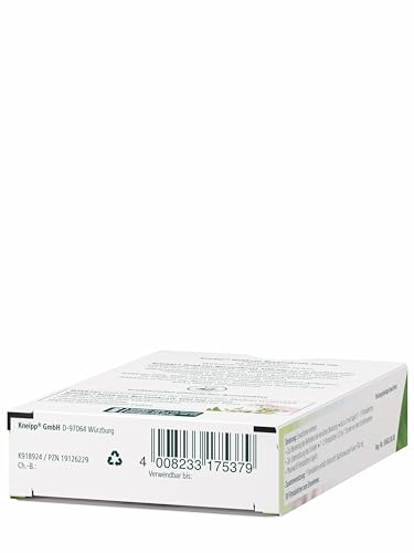 Kneipp Baldrian Nervenkraft 500 mg - Traditionelles pflanzliches Arzneimittel bei nervlicher Belastung und zur Unterstützung des Schlafes - 30 Filmtabletten