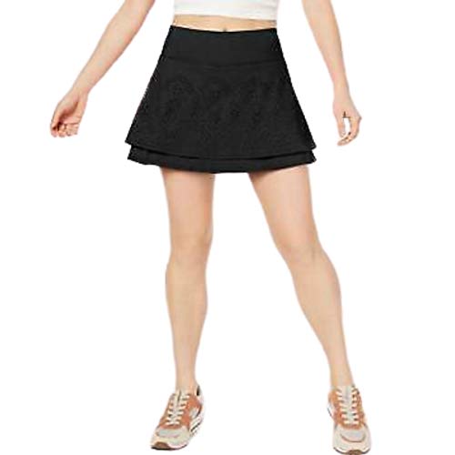 Ideology Performance Perforated Tennis Skort, Noir XS