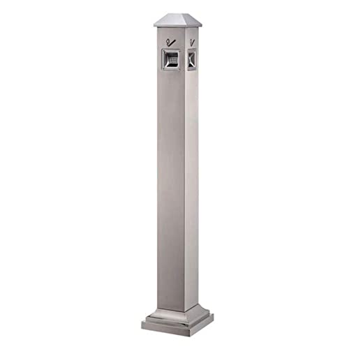 Cendrier sur pied extérieur en acier inoxydable avec poubelle verticale