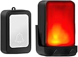 Timbre de puerta con 7 colores de luz brillante ，personas con discapacidad auditiva Suitable for Deaf-Mutes/People With Hearing Impairments, Applicable for Homes, Offices, and Apartments.