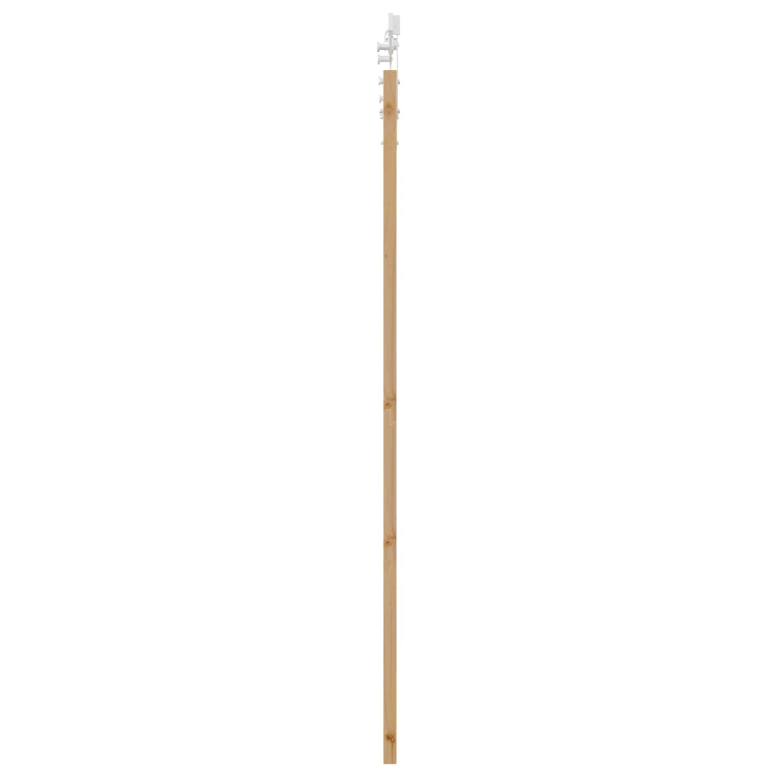 Schiebetür aus Massivholz 86x198,5 cm, platzsparendes Design, mit oberer Laufschiene, für moderne Innenräume3445591