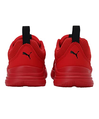PUMA Unisex Kids Wired Run Ps Baskets, High Risk Red Puma Black, 35 EU