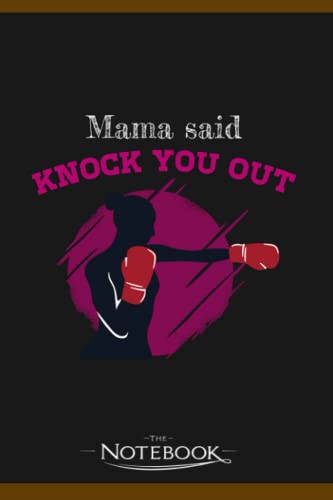 Funny Boxing Quote And Vintage Boxer Boxing Gloves Notebook: Wide Ruled Lined Journal Planner, Diary, Notebook| 120 pages 6x9 inches