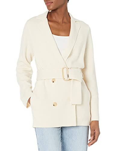 Sweater coat belted femme solution veste mi-saison douce et fluide