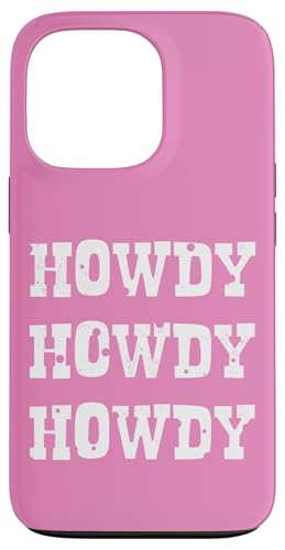 Fashion Rose Country Woman Western Southern Cowgirl Howdy Coque pour iPhone 13 Pro
