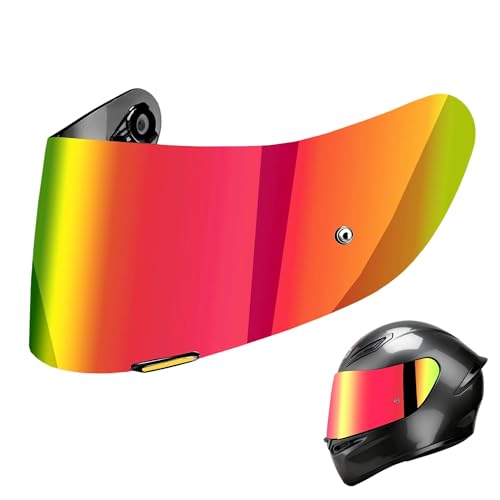 UKIAF K1S Visor Replacements Compatible with AGV K1 K1S K3SV K5 K5S Helmets 1 Pack Revo Smoke Red Suitable for Only Day Use
