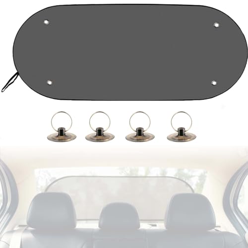 100x50cm Sonnenschutz Heckscheibe Auto Sonnenschutz Auto Baby mit 4 Hochleistungs-Saugnäpfen Sichtschutz Fenster UV-Schutz Universelle Mesh-Heckscheibenblende Fenster